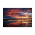 Trademark Fine Art Incredi 'Red Sunset Clouds' Canvas Art, 12x19 ALI36017-C1219GG